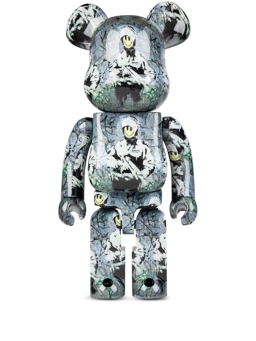 Колекційний Medicom Toy Be@rbrick Riot Cop figure - Grey Сірий | MEDI004718926638