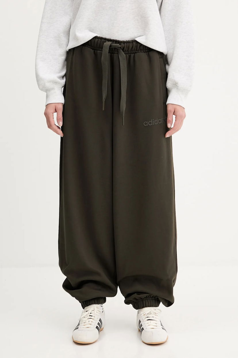 Спортивні штани adidas Originals adidas Originals Essentials Wide-Leg Sweatpants Зелений | JW0988