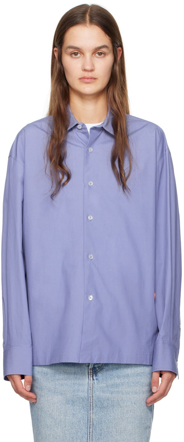 Сорочка Alexander Wang  Button Up Shirt Синій | 4WC1241449