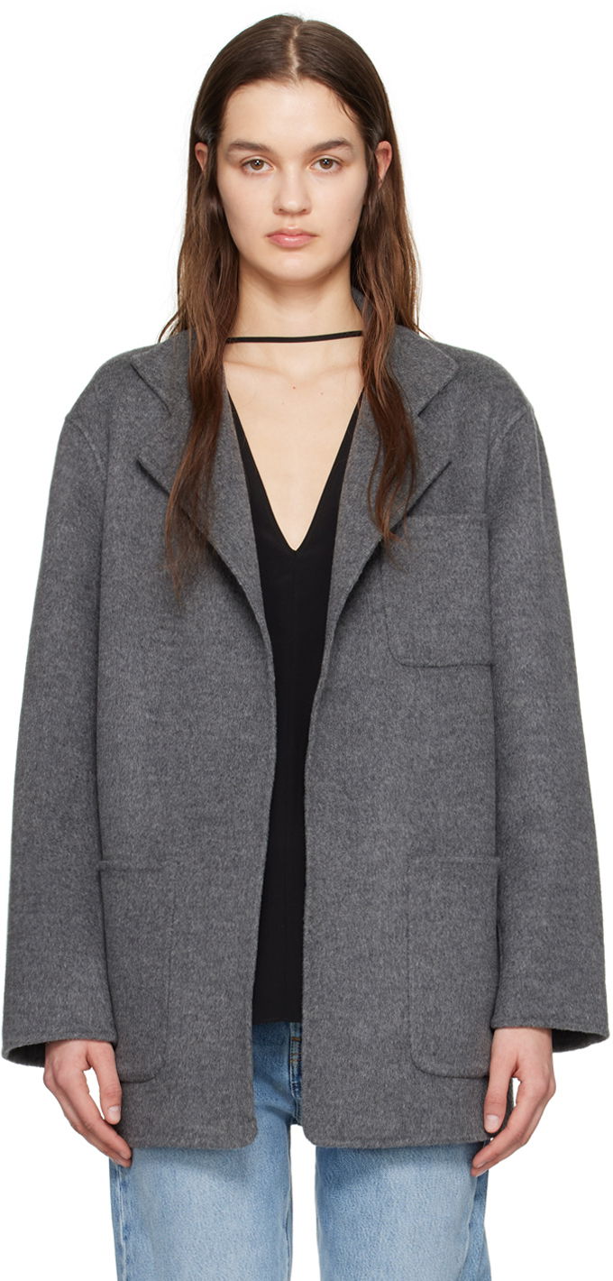 Куртка TOTEME TOTEME Patch Pocket Jacket Сірий | 242-WRO1613-FB0006