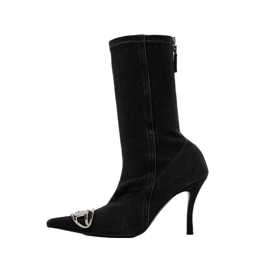 Кросівки та взуття Diesel D-Venus Ab D Boots чорний | Y03413 P6078