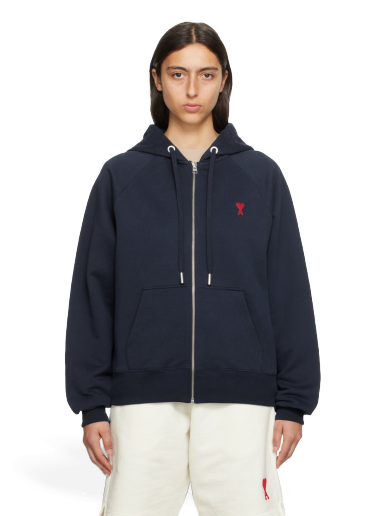 Світшоти AMI Hoodie темно-синій | USW415.747