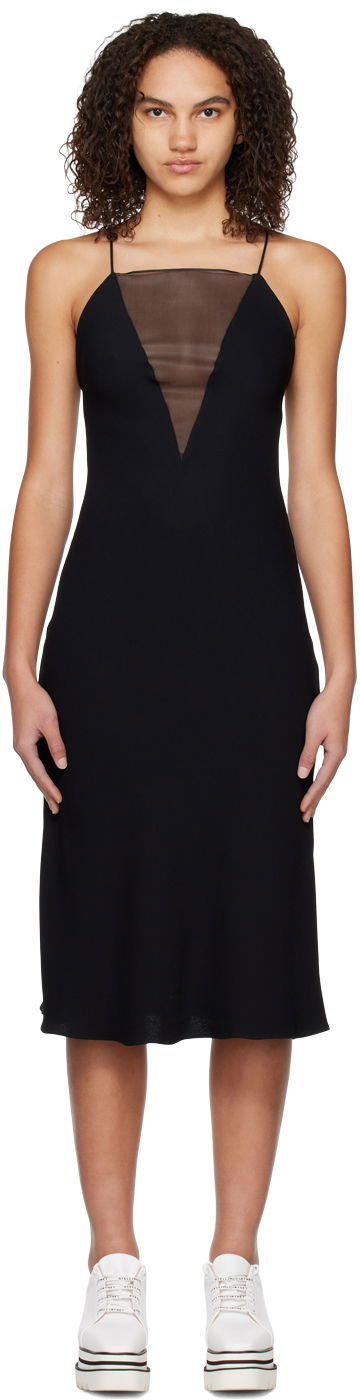 плаття Stella McCartney Paneled Slip Dress чорний | 6A01573AU354