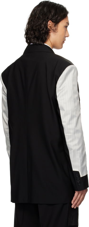 Пальто Feng Chen Wang Feng Chen Wang Deconstruction Patchwork Blazer чорний | FUS19JK02, 2