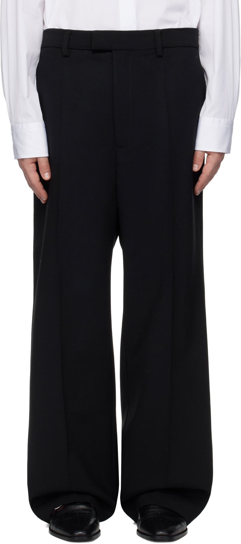 Штани VETEMENTS Tailored Wide-Leg Trousers чорний | UA66PA400B