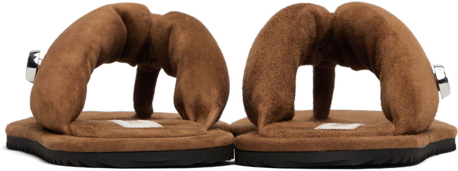 Купальники The Attico Attico Indie Flip-Flops Коричневий | 250WSH00797 LBT007AA, 1