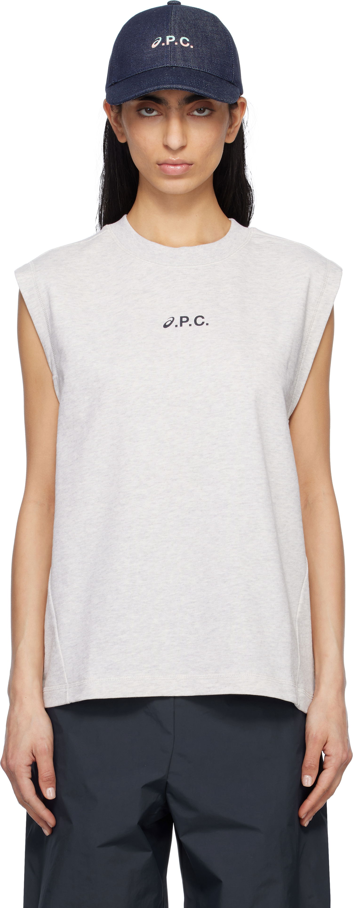 Безрукавка A.P.C. A.P.C. ASICS Edition Sky Sleeveless Tank Top темно-синій | COGWV-M26455, 0