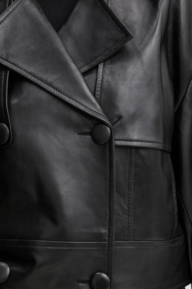 Тренчкот STAND STUDIO Stand Studio Bloom Cropped Leather Jacket чорний | 66387.7010, 5