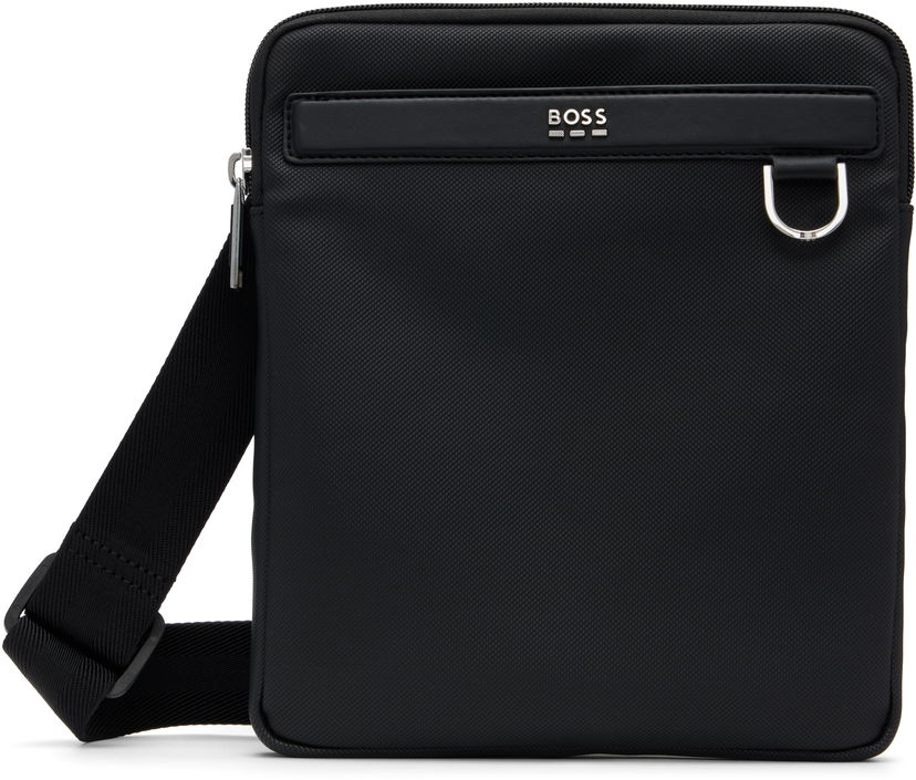Сумка BOSS Smooth & Structured Reporter Bag чорний | 50548791