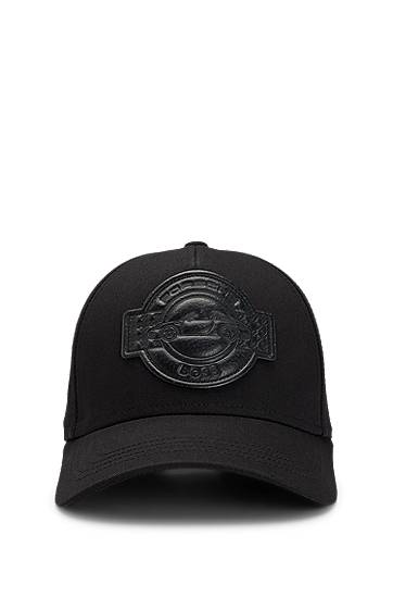 Кепка BOSS Porsche x BOSS Cotton Baseball Cap with Co-Branded Patch чорний | 50547041