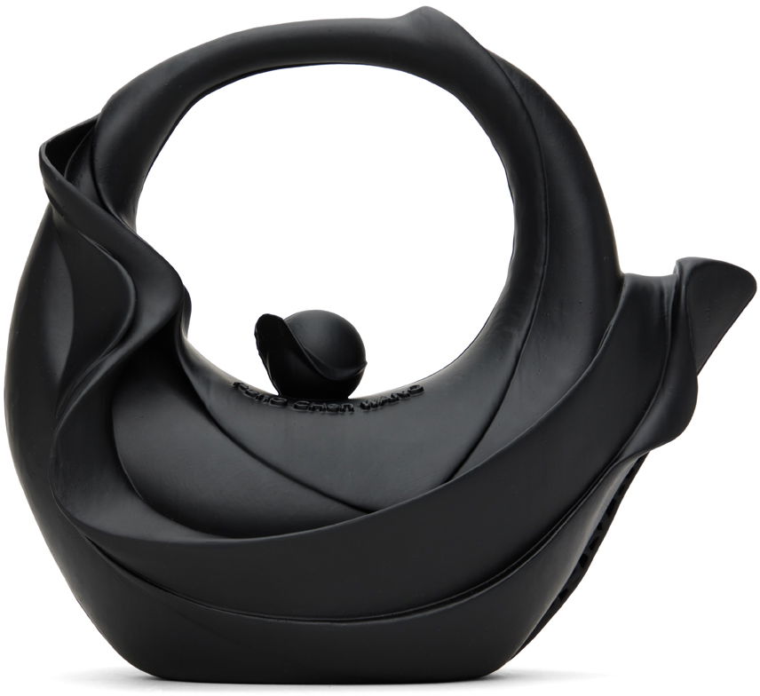Сумочка Feng Chen Wang Feng Chen Wang 3D Chahu Sculptural Handle Bag чорний | FUF18AC21, 0