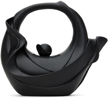 Сумочка Feng Chen Wang Feng Chen Wang 3D Chahu Sculptural Handle Bag чорний | FUF18AC21, 0