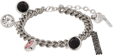 Браслет We11done We11done Charm Bracelet with Crystals and Stones Металік | WD-AJ2-24-545-U-SV, 0