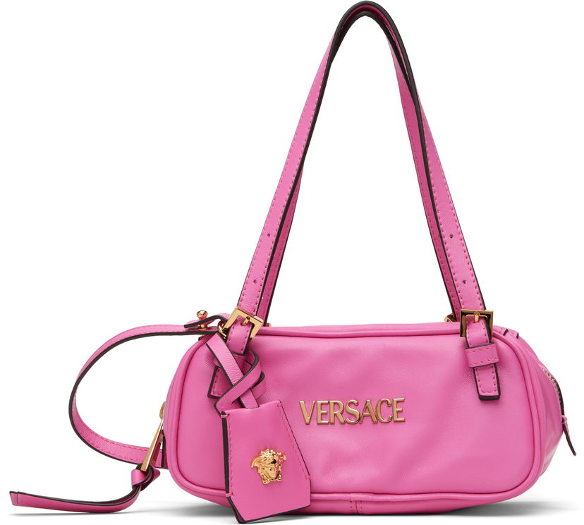 Сумочка Versace Versace Tag Bowling Mini Bag Рожевий | 1019178_1A13171