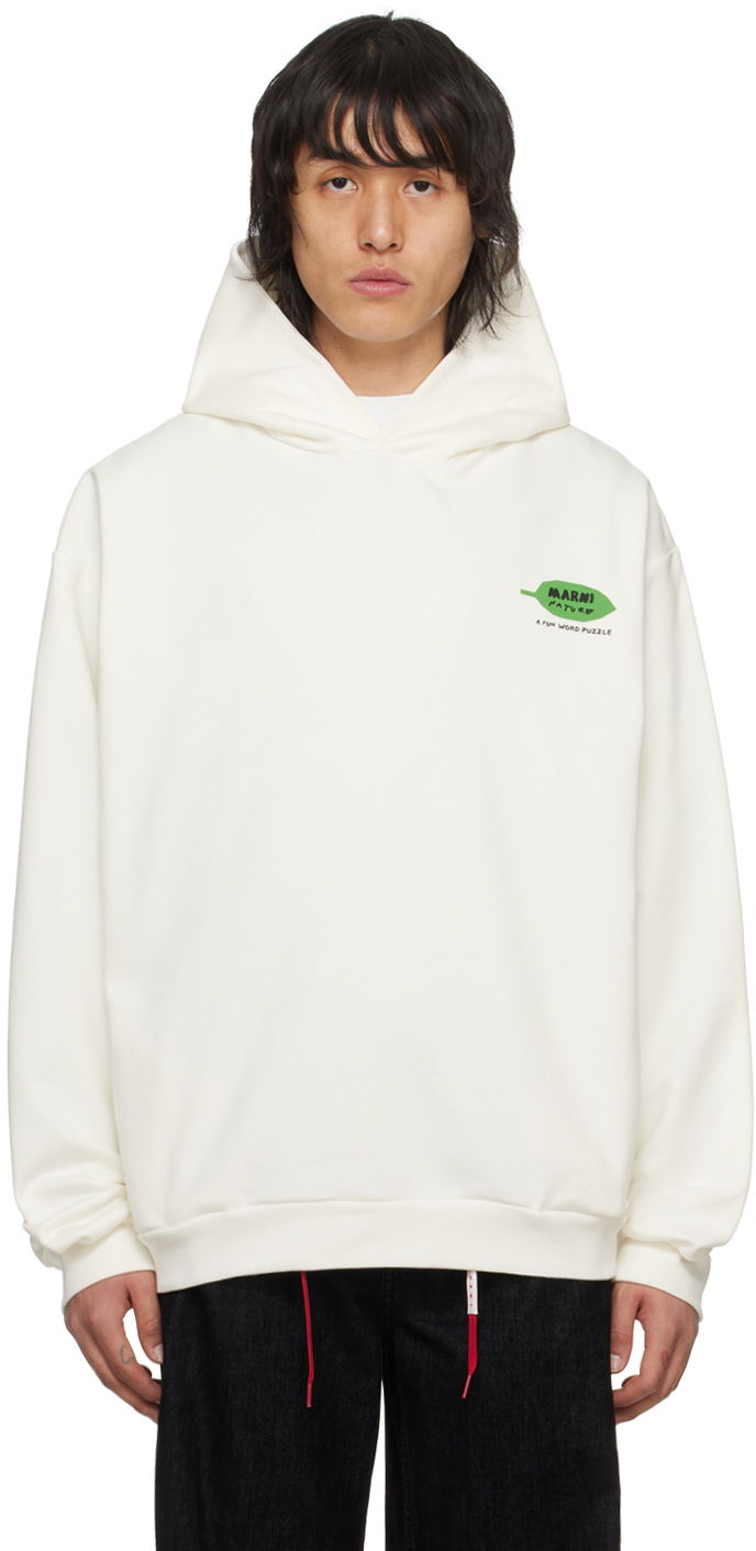 Світшоти Marni Flower Puzzle Hoodie білий | FUMU0067PI USCW20