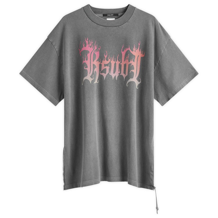 Футболка Ksubi Fuego Ekcess T-Shirt, Size Large Сірий | MPS25TE026