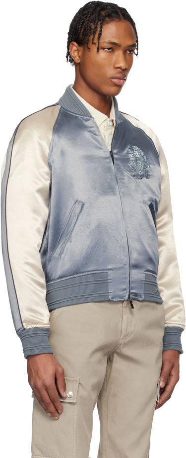 Куртка бомбер Burberry Burberry EKD Satin Bomber Jacket Синій | 8101089, 4