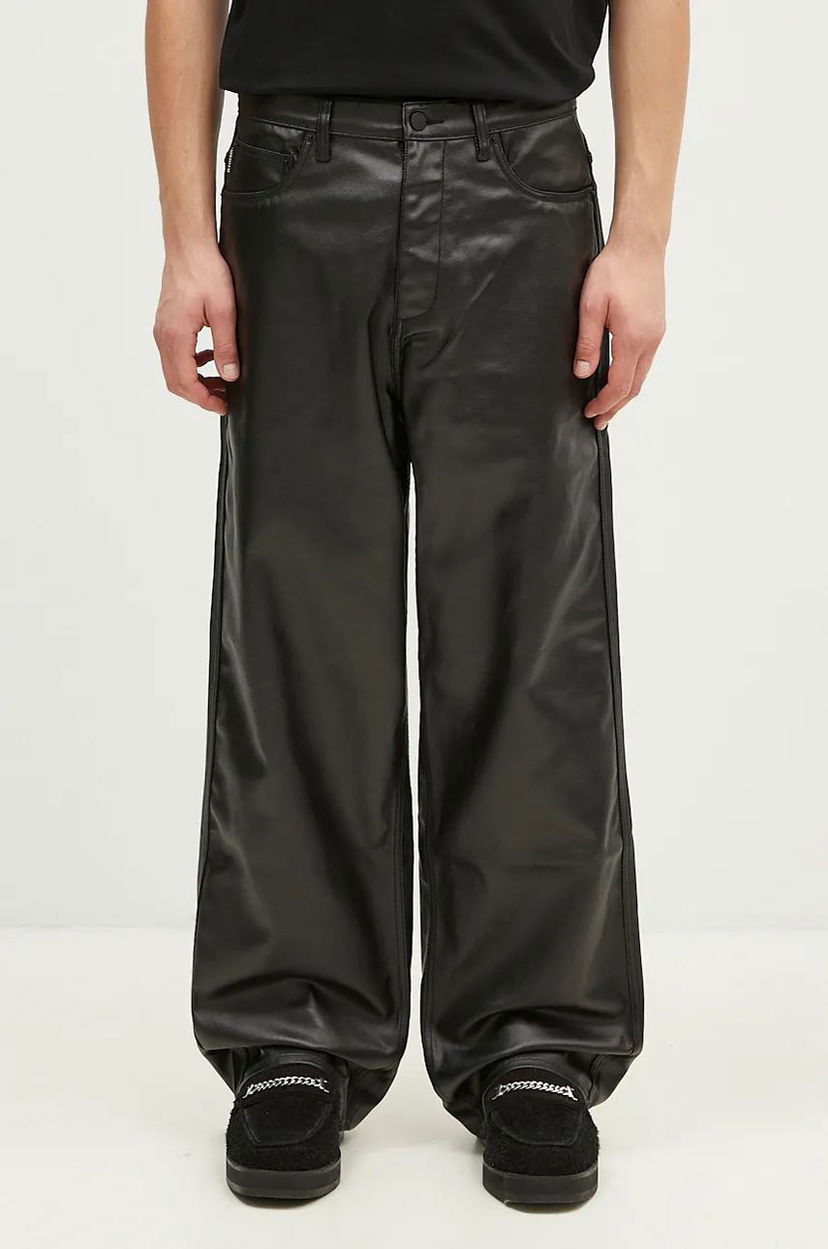 Штани Pleasures Latex Formula Trousers чорний | P24F039