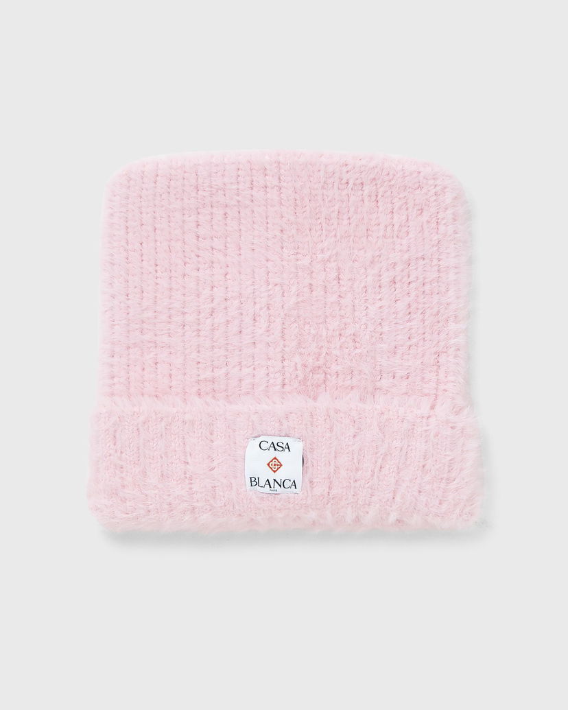 Шапка Casablanca Fluffy Nylon Square Hat Рожевий | A-AW25-HAT-101-01