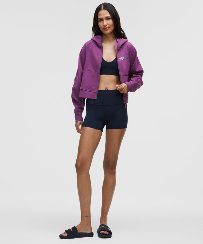 Світшоти lululemon Oversized Cropped Full Zip Hoodie Фіолетовий | prod20000051, 1