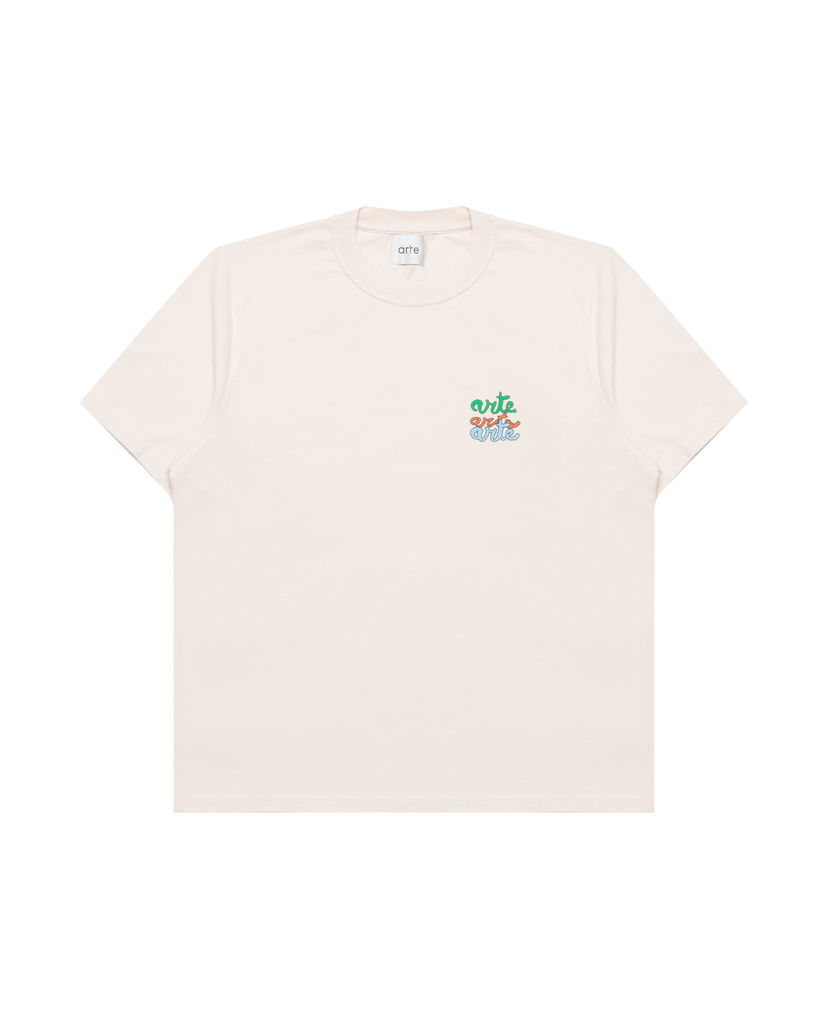 Футболка Arte Antwerp Arte Antwerp Multi Logo T-Shirt бежевий | SS25-102T