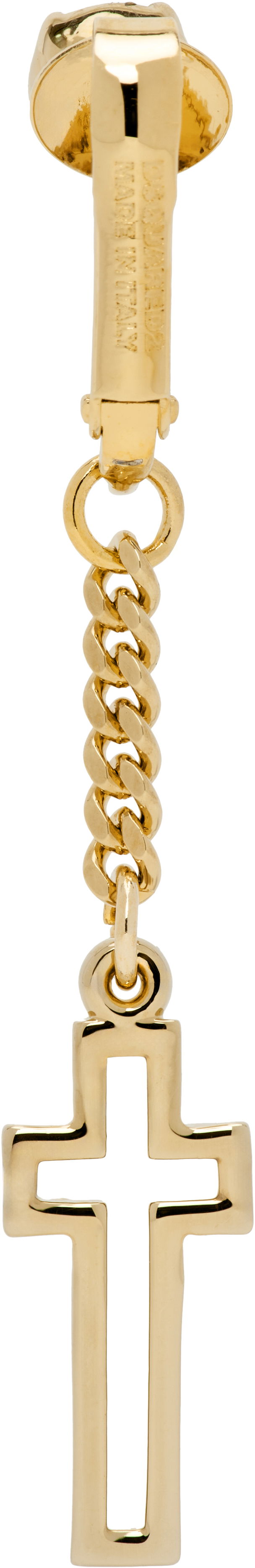 Брелоки DSQUARED2 Dsquared2 Clip-On Cross Earring Металік | ERM0064_37201104_7043