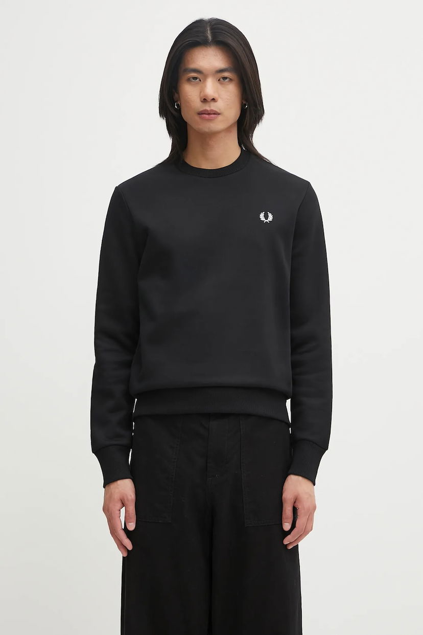 Світшоти Fred Perry Fred Perry Crew Neck Sweatshirt M1369 чорний | M1369