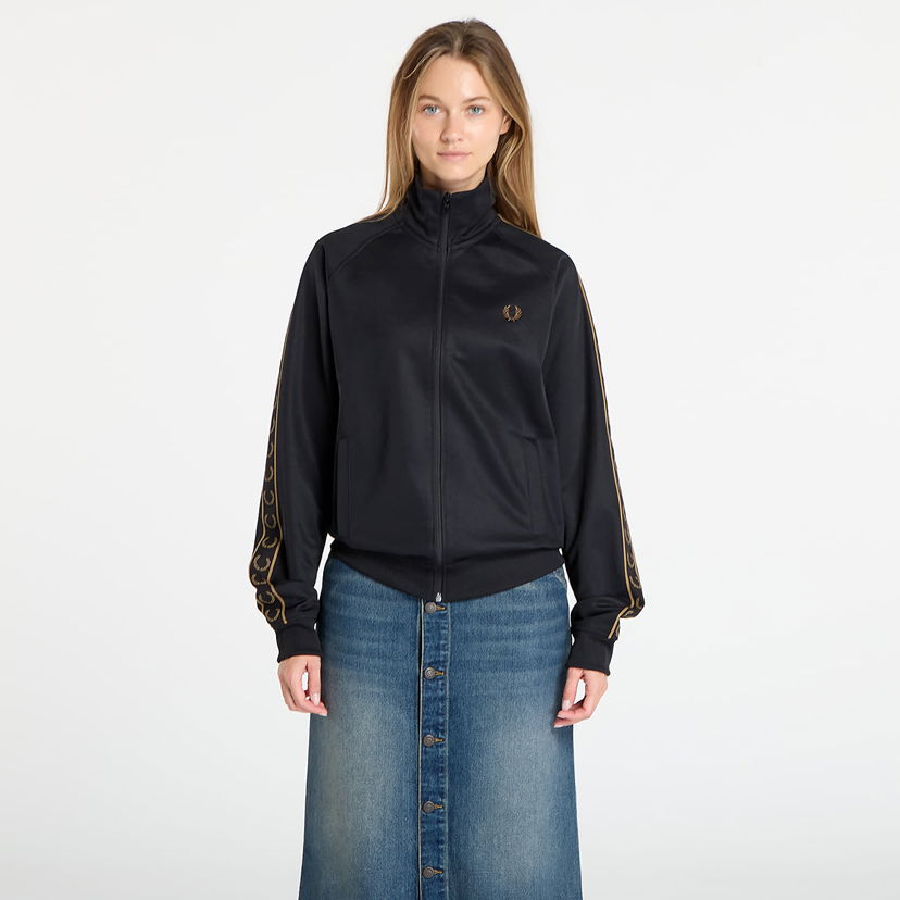 Куртка Fred Perry Fred Perry Contrast Tape Track Jacket чорний | J5557 S77