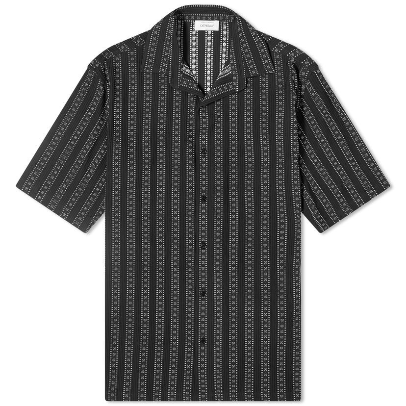 Сорочка Off-White Arrow Stripe Vacation Shirt Синій | OMGG013S24FAB0018200