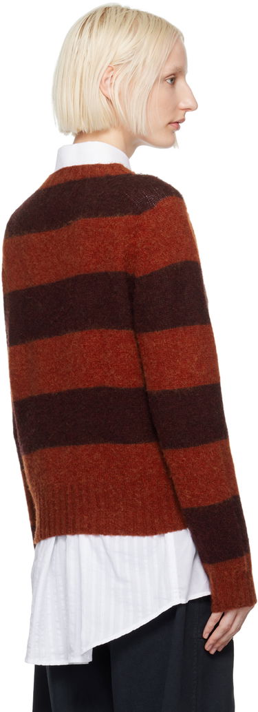 Cветр YMC YMC Jets Striped Wool Blend Sweater Червоний | Q8XAB, 2