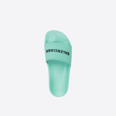 Кросівки та взуття Balenciaga Pool Slide Бірюзовий | 565547W1S803410, 1