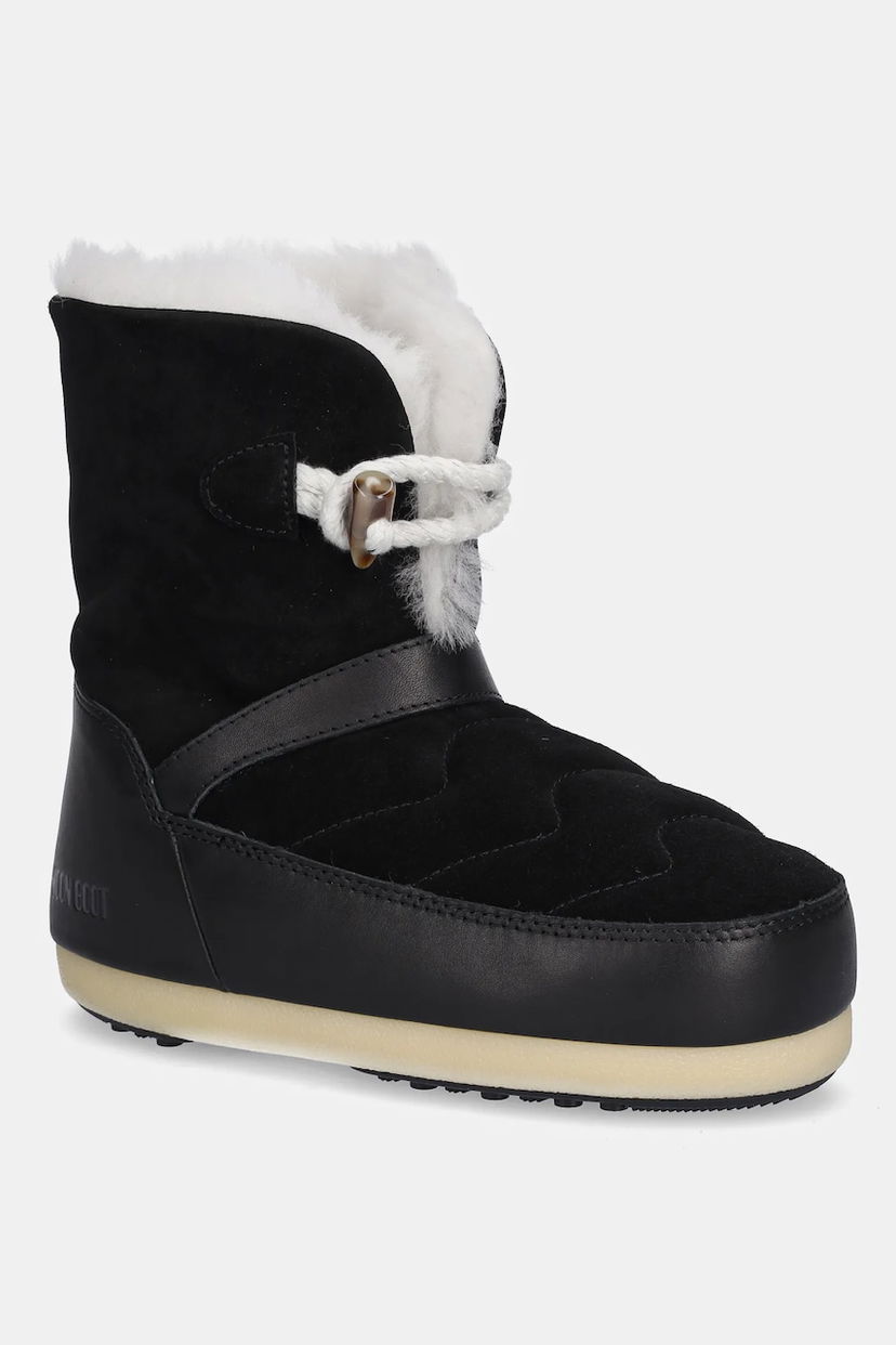 Кросівки та взуття Moon Boot Suede Snow Boots EVX IGLOO чорний | 80D1470070.NL02