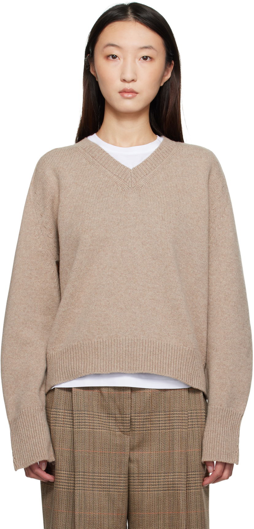 Cветр Róhe Róhe Sleeve Wrap Sweater бежевий | 416-23-320