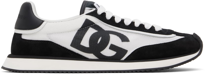 Кросівки та взуття Dolce & Gabbana Mixed-Material 'DG' Cushion білий | CS2288 A5355