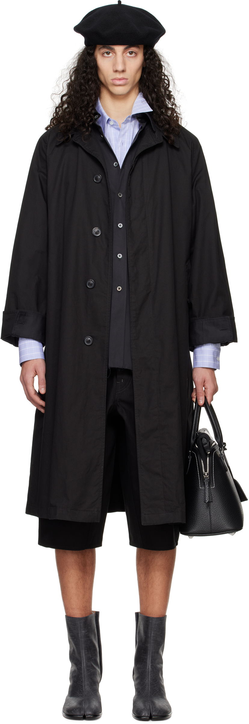 Тренчкот Maison Margiela Maison Margiela Layered Trench Coat чорний | S50AH0137 M35354