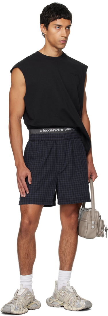 Шорти Alexander Wang Alexander Wang Graphic Shorts темно-синій | 6WC3254099, 3