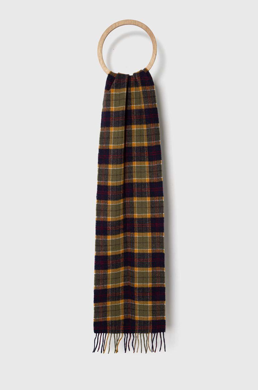 Шарф Barbour Checked Wool Scarf Зелений | USC0001