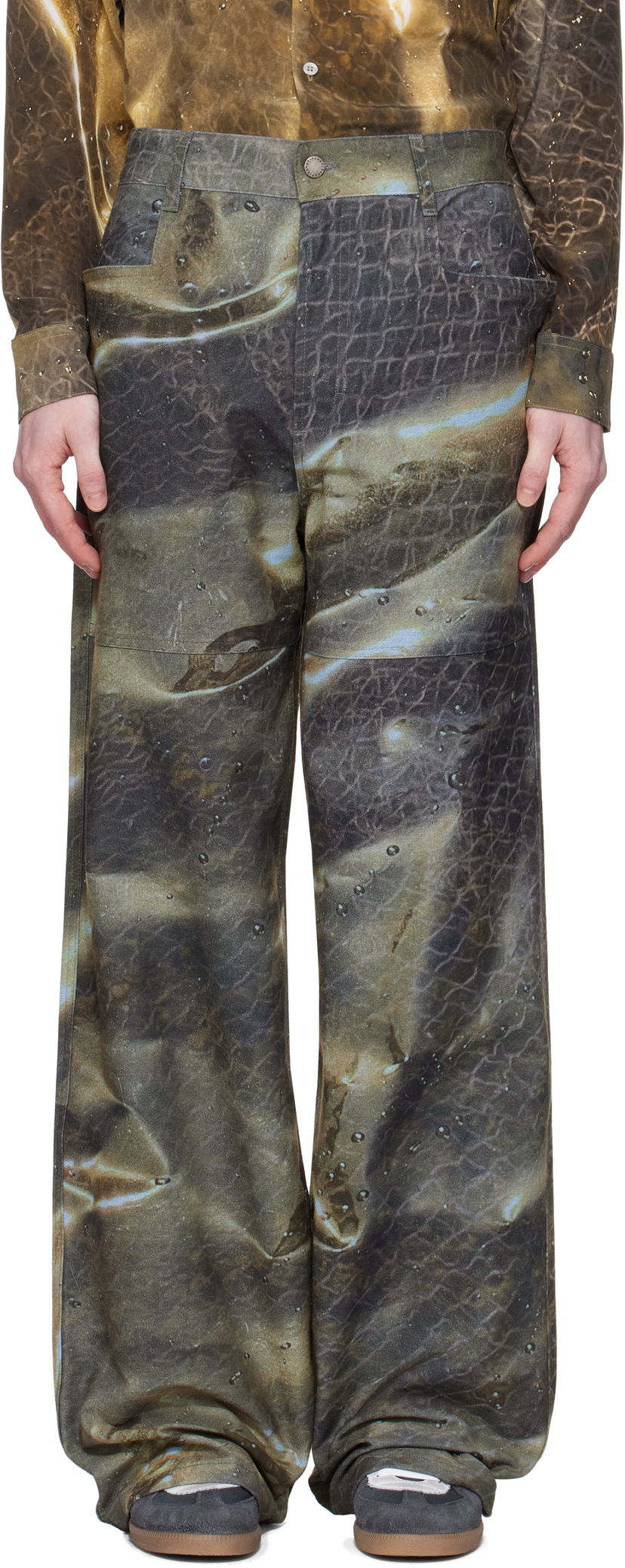 Джинси Serapis Serapis Golden Hour Printed Jeans Коричневий | SS25_DE_1W