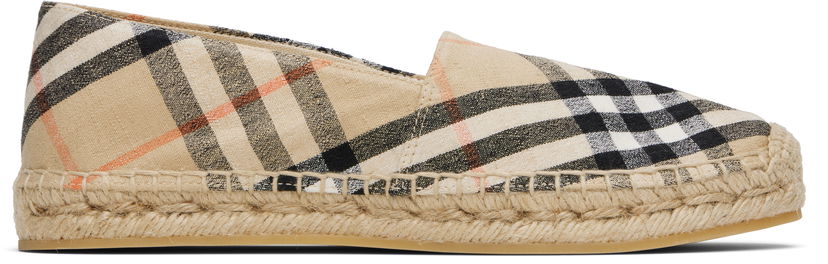 Одяг Burberry Burberry Check Mews Espadrilles бежевий | 8109235