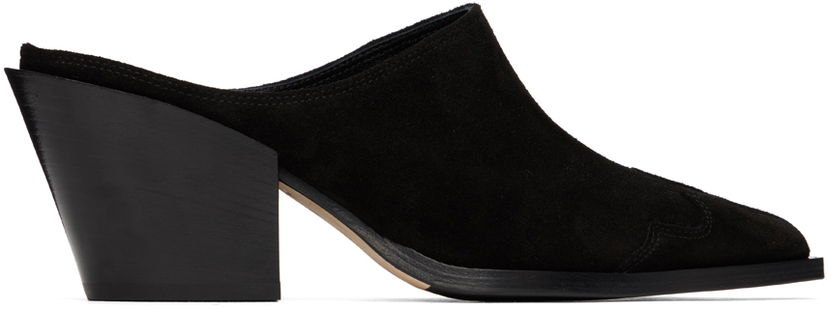 Ювелірні вироби Aeyde Aeyde Astrid Suede Mules чорний | A11-PU-FGHP75CH-123-800-022