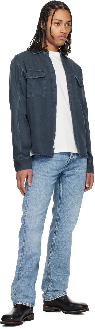 Сорочка rag & bone rag & bone Featherweight Denim Shirt Синій | MED24S0004ZDMI, 3