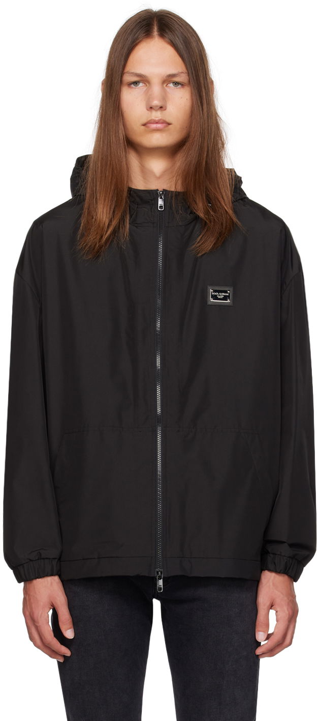 Світшоти Dolce & Gabbana Black Hooded Jacket чорний | G9ABQTHUMEX