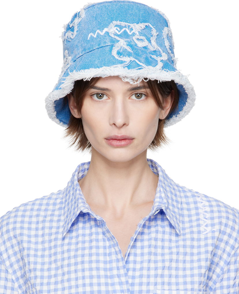 Капелюх Marni Marni Patched Denim Bucket Hat Синій | CLMC0146U0 USCX34