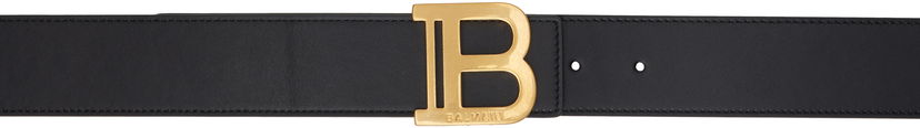 Ремені Balmain Balmain Leather B Belt чорний | EN1WJ002LVTL