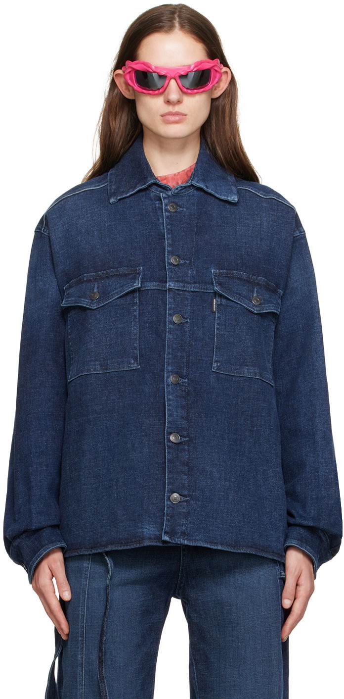 Сорочка Ottolinger Ottolinger Buttoned Denim Shirt Синій | 1700409