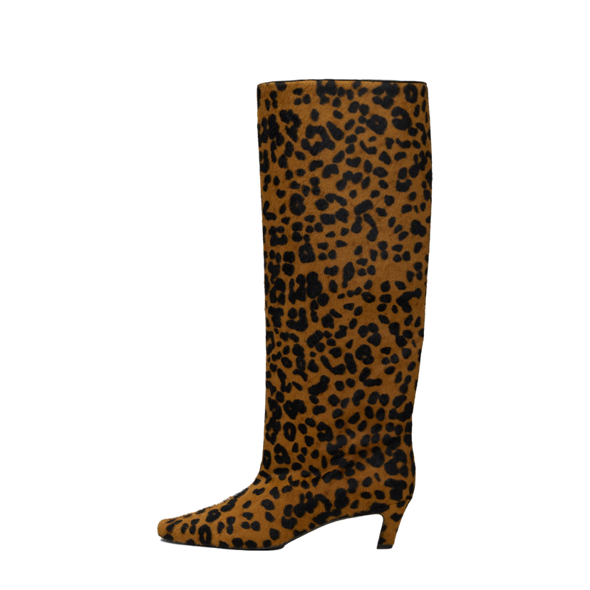Кросівки та взуття TOTEME Wide Shaft Calf Hair Boots Коричневий | 243-WAS3114-LE0070