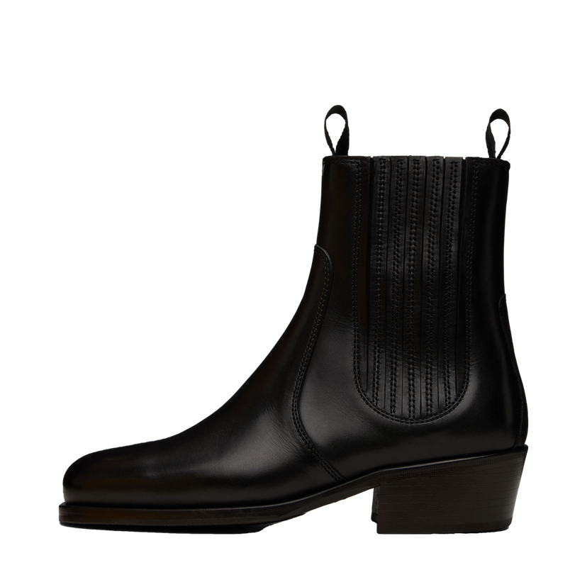 Кросівки та взуття LEMAIRE Chelsea Leather Boots чорний | FO0121 LL0106