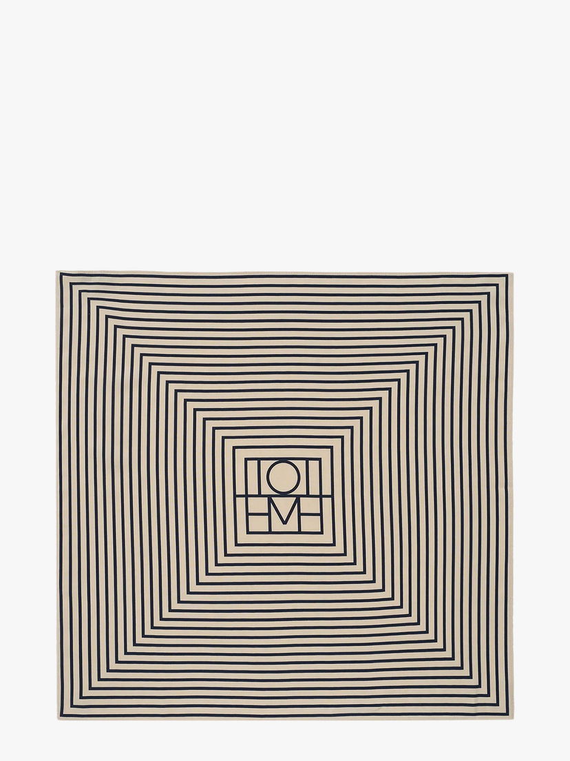 Шарф TOTEME Geometric Print Foulard Scarf бежевий | 211852800950