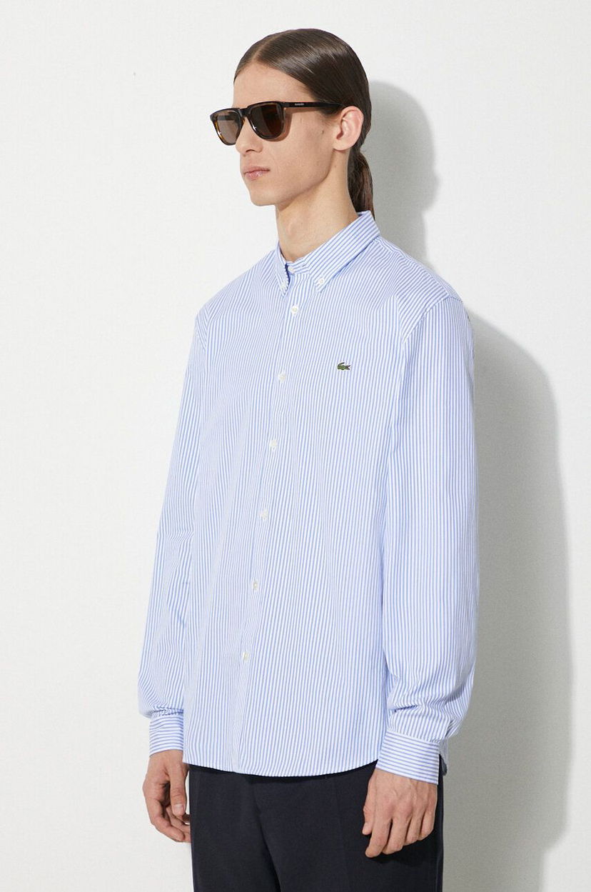 Сорочка Lacoste Lacoste Regular Fit Button-Down Shirt Синій | CH2936