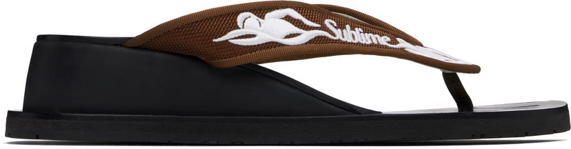 Купальники Tory Burch Tory Burch Sublime Wedge Flip-Flops чорний | 173758-961